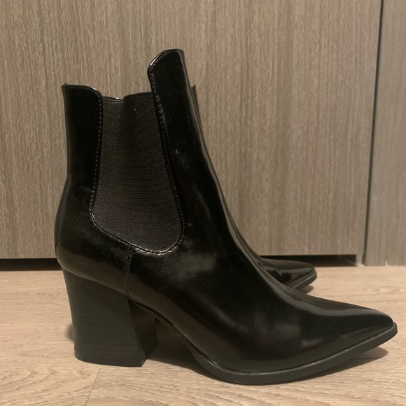 Forever 21 Shoes - Patent leather ankle boots